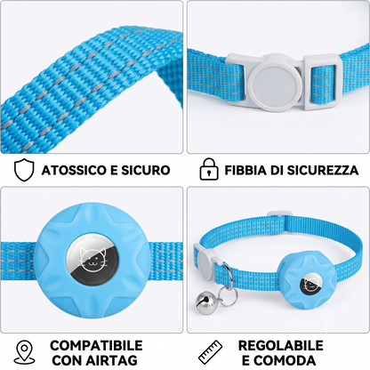 Collare in Silicone con Supporto Tracker