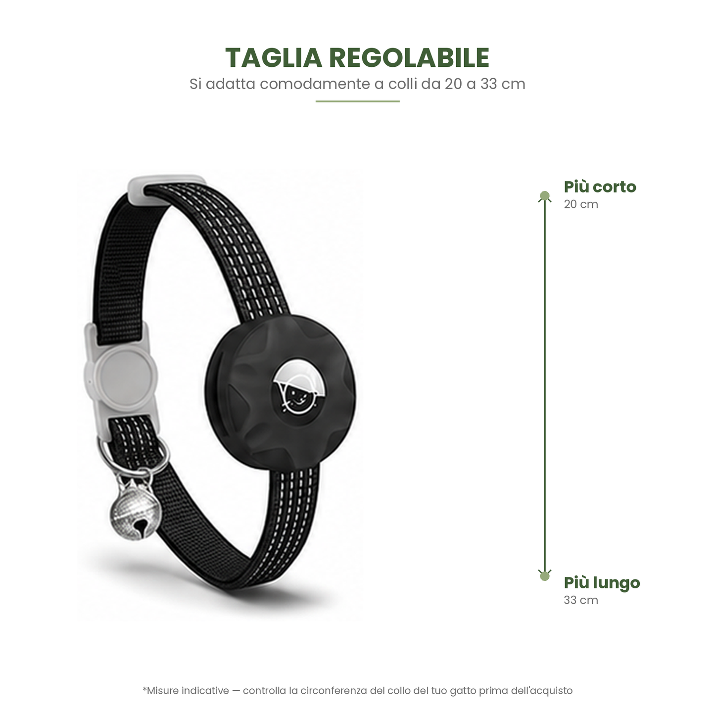 Collare in Silicone con Supporto Tracker